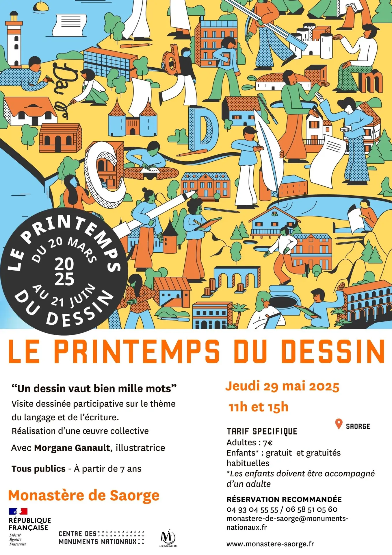 Le printemps du dessin - Monastère de Saorge