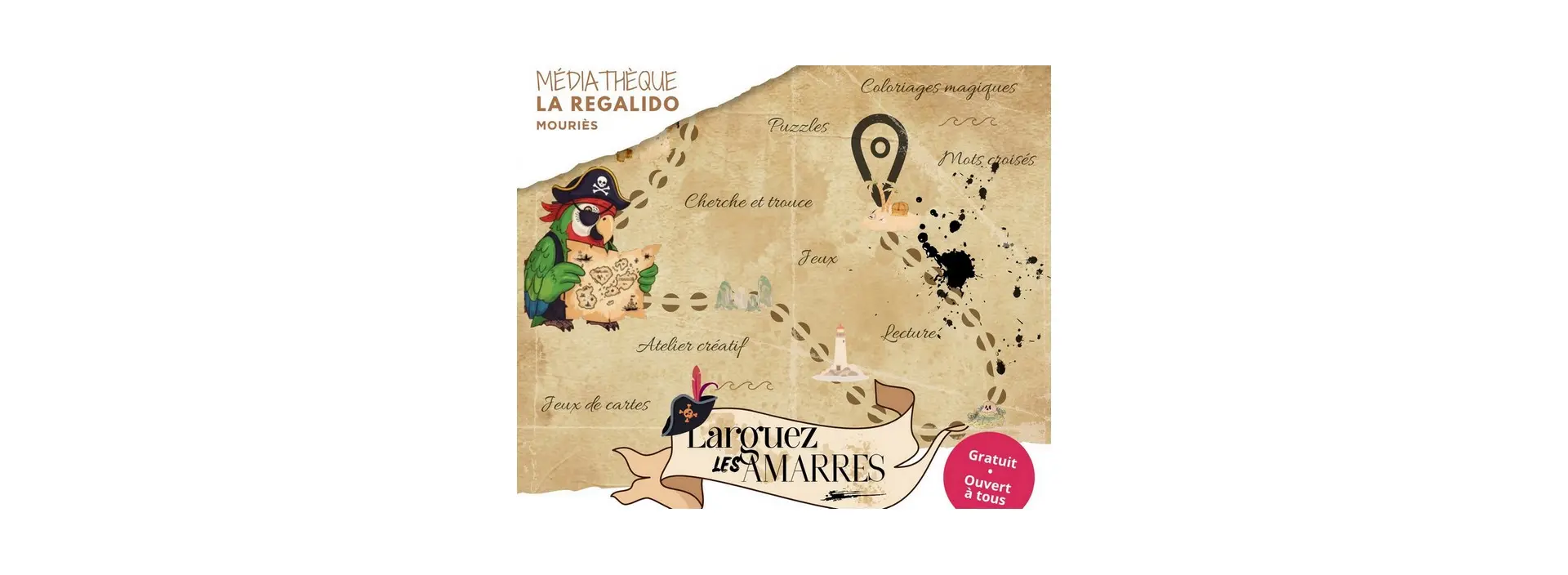 Vignette Larguez les amarres à la Médiathèque de Mouriès 26.08 au 02.09.26