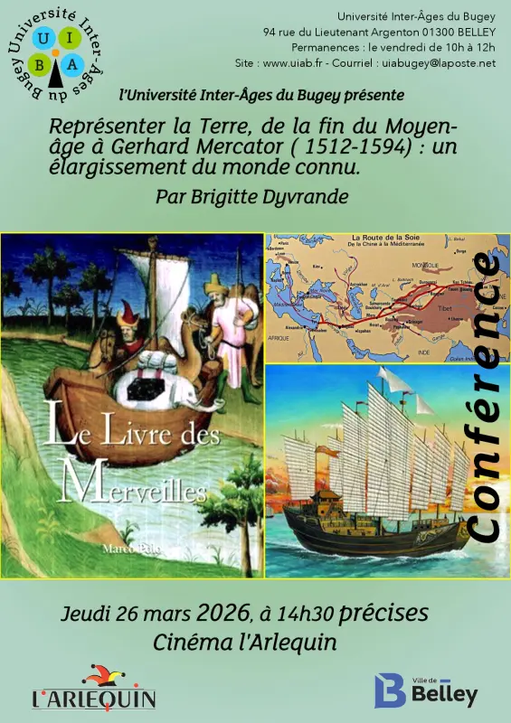 Conférence de l'UIAB : Représenter la Terre : de la fin du Moyen-Age à Gérard Mercator 1512-1594)_Belley