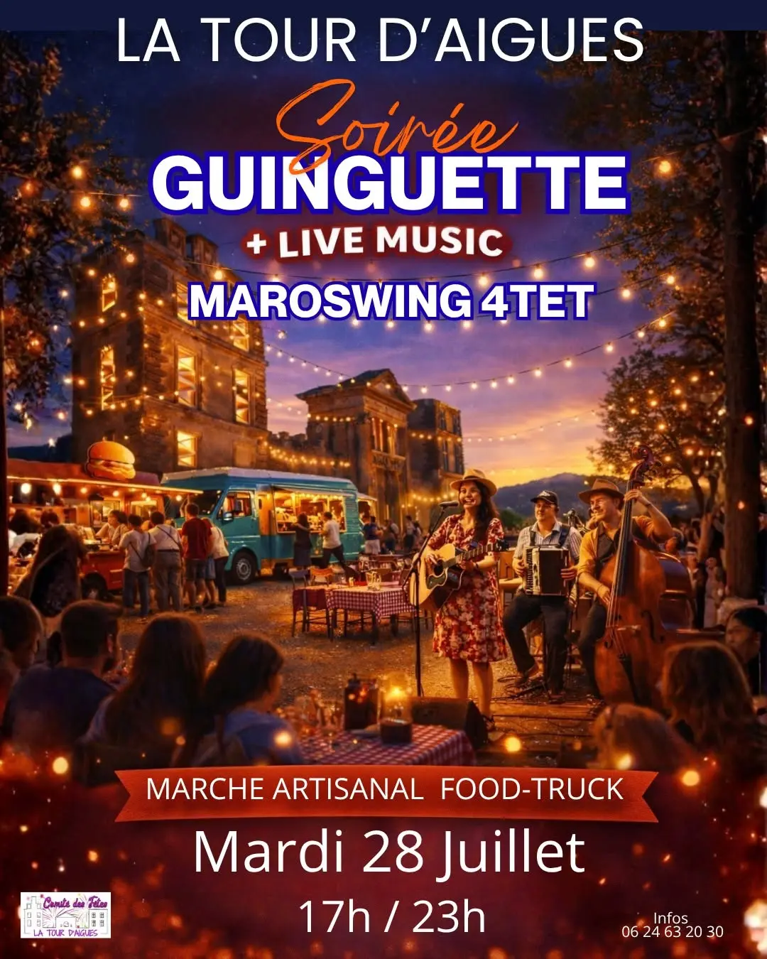 Marché artisanal Nocturne : Les Guinguettes du mardi soir à La Tour d'Aigues_La Tour-d'Aigues