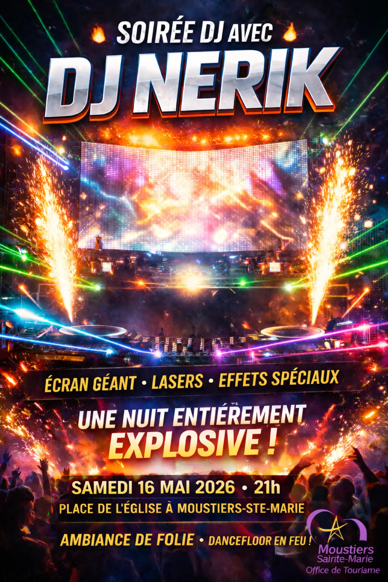 Spettacolo laser & FX con DJ Nerik!_Moustiers-Sainte-Marie