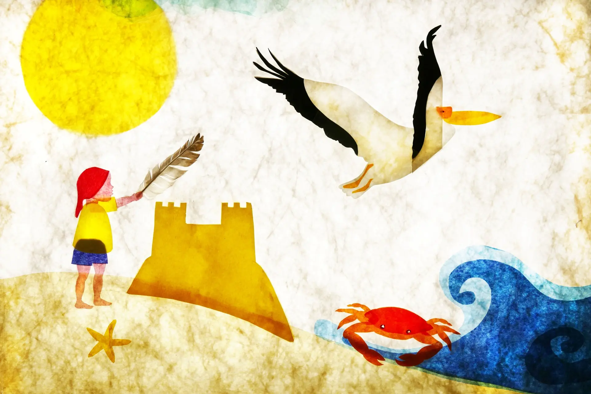 dessin en vitraux de papier