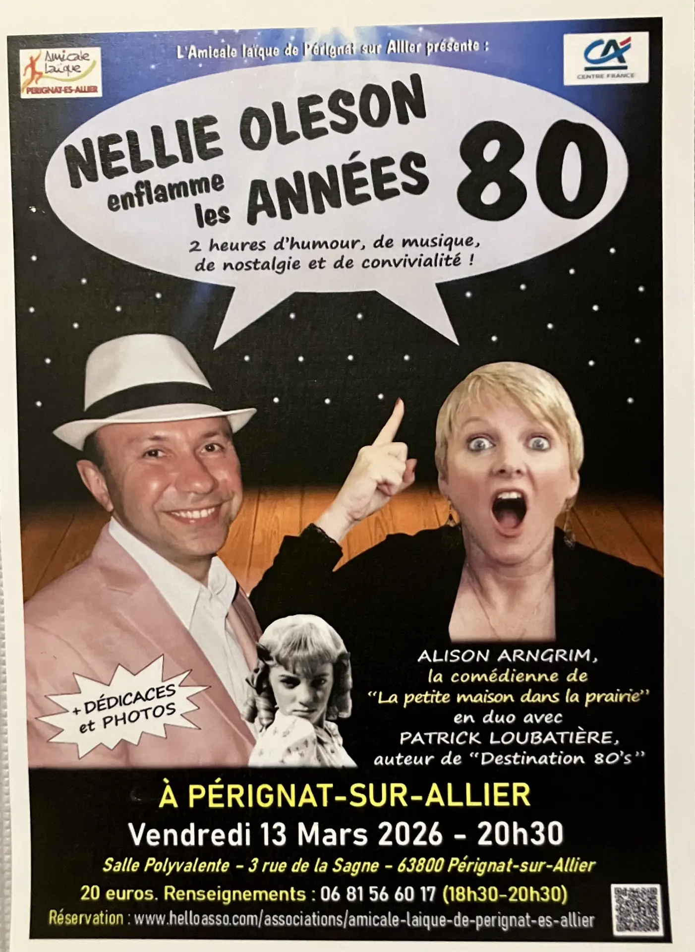 Affiche Nellie Olson enflamme les années 80