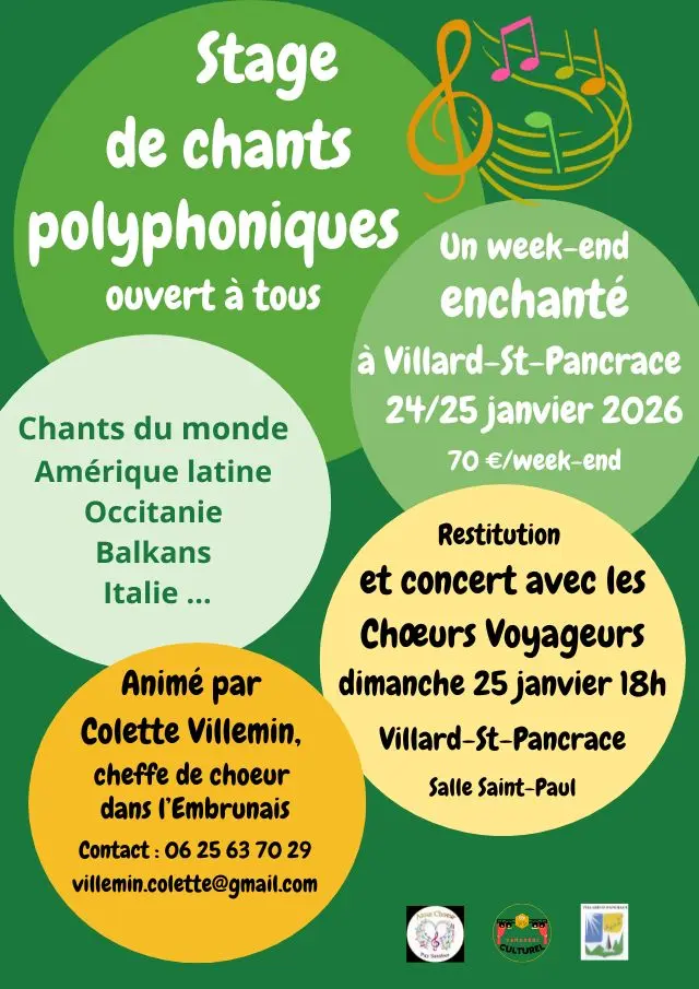 Stage de chants polyphoniques