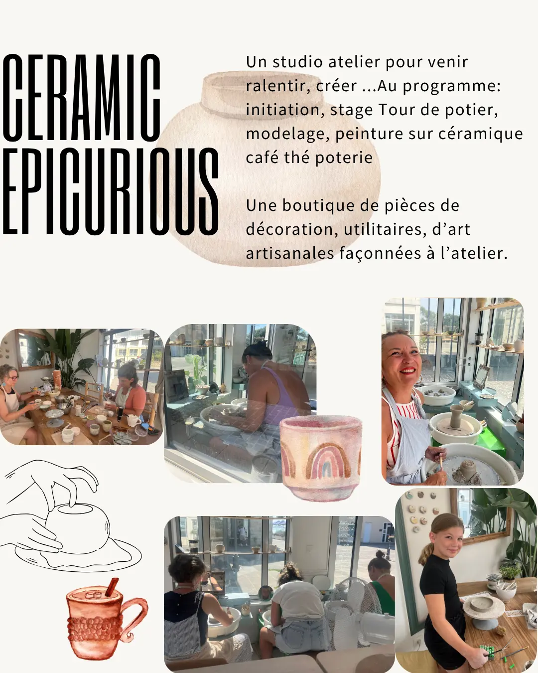 Flyer - Présentation des ateliers et stages à l'année