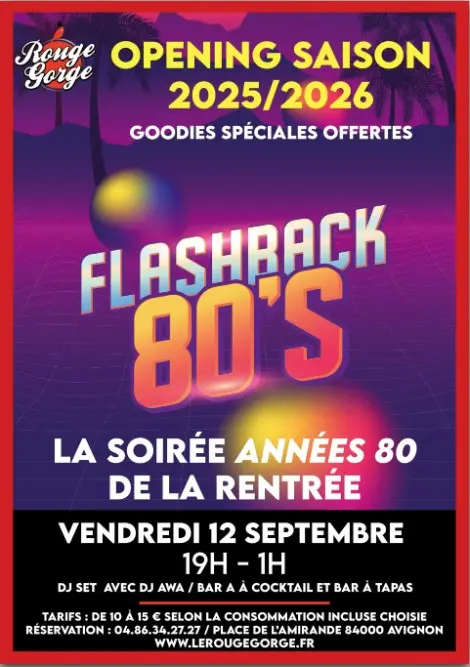 Flash back 80's, La soirée années 80_Avignon