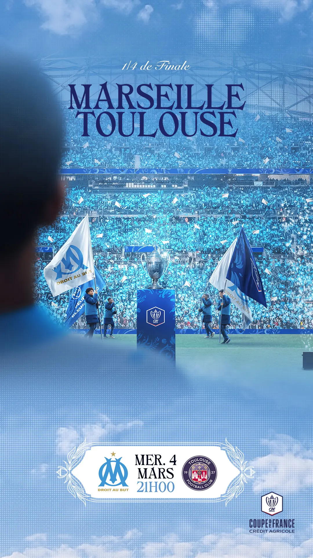 visuel officiel pour le match OM Toulouse