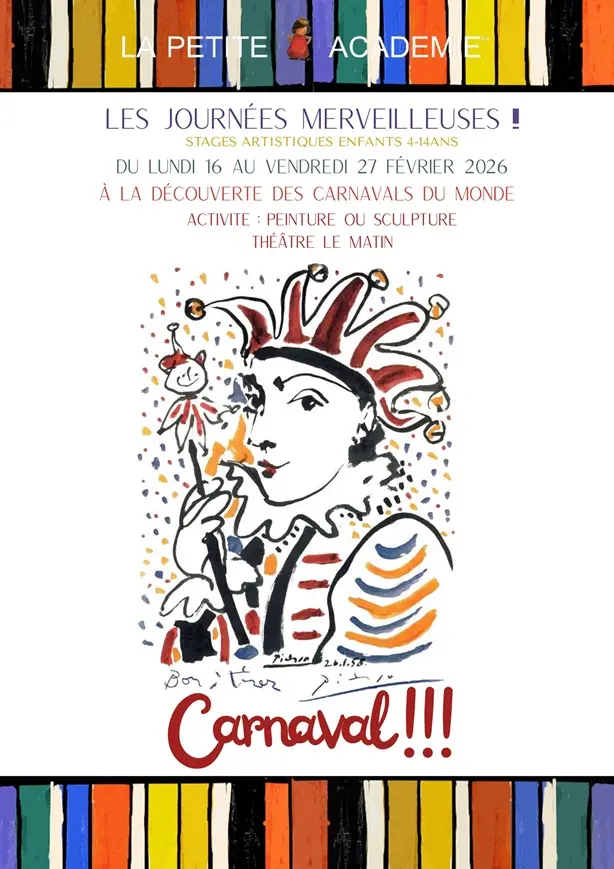 Les journées merveilleuses - Stages artistiques durant les vacances de février : A la découverte des carnavals du monde_Avignon