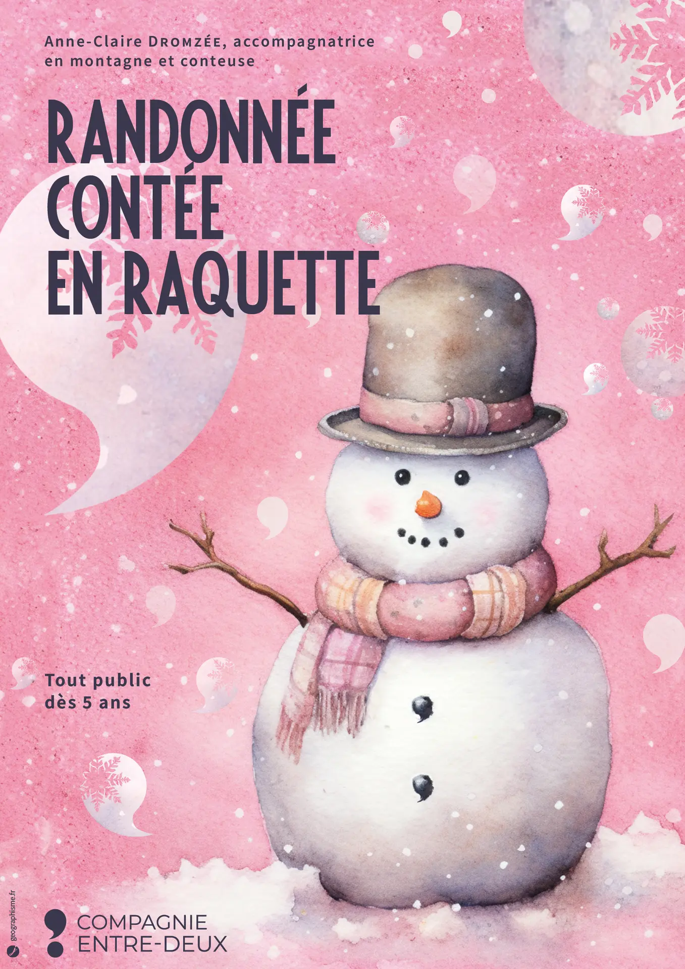 affiche bonhomme de neige