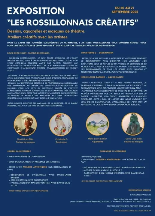 Ateliers créatifs par Les rossillonnais créatifs_Rossillon