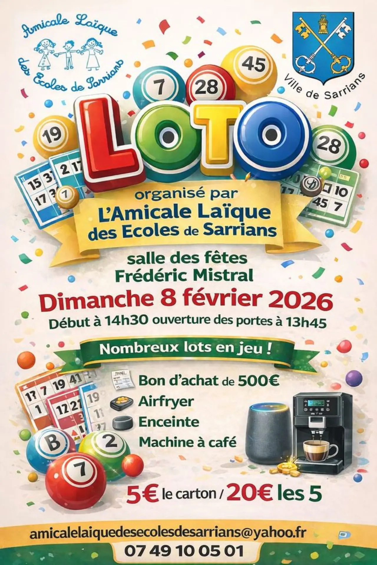 Loto Amicale Laïque_Sarrians