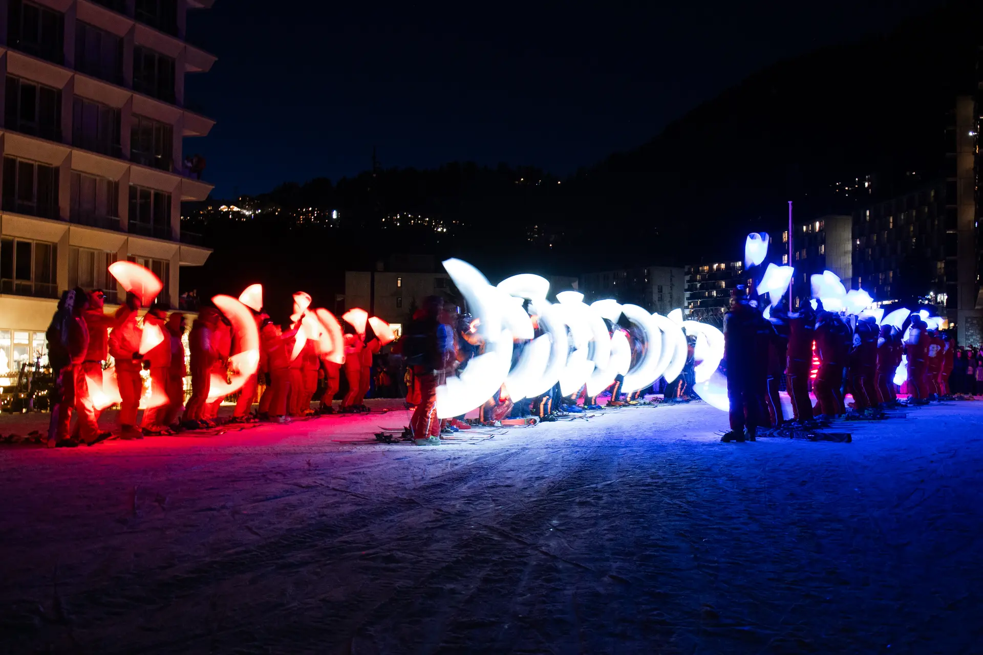 Fin de la descente aux flambeaux