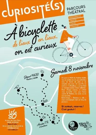 A bicyclette ; de lieux en lieux, on est curieux_Avignon