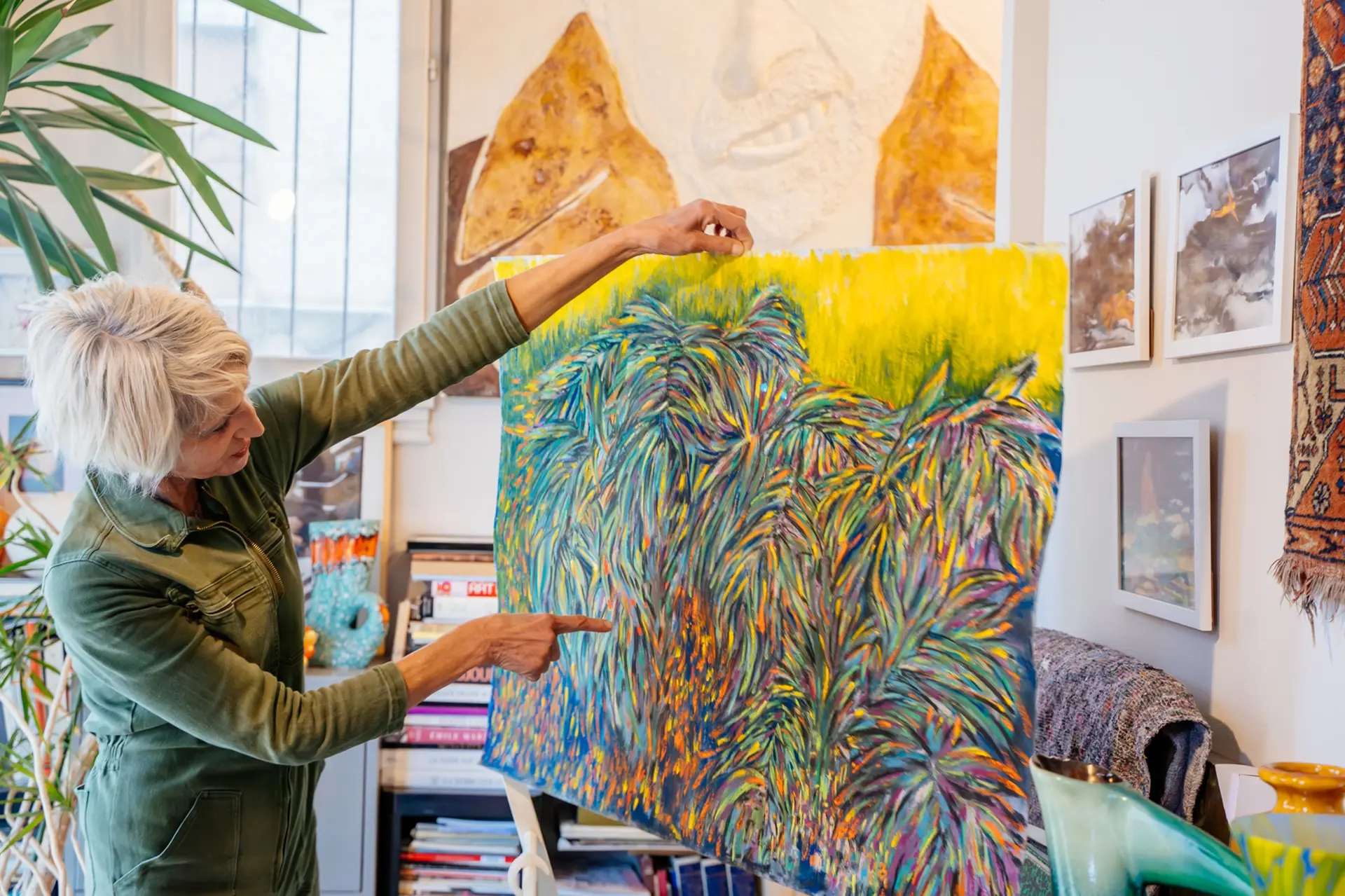 Atelier peintre-sculpteur Sylvia Rhud, Castillon - lesconteurs