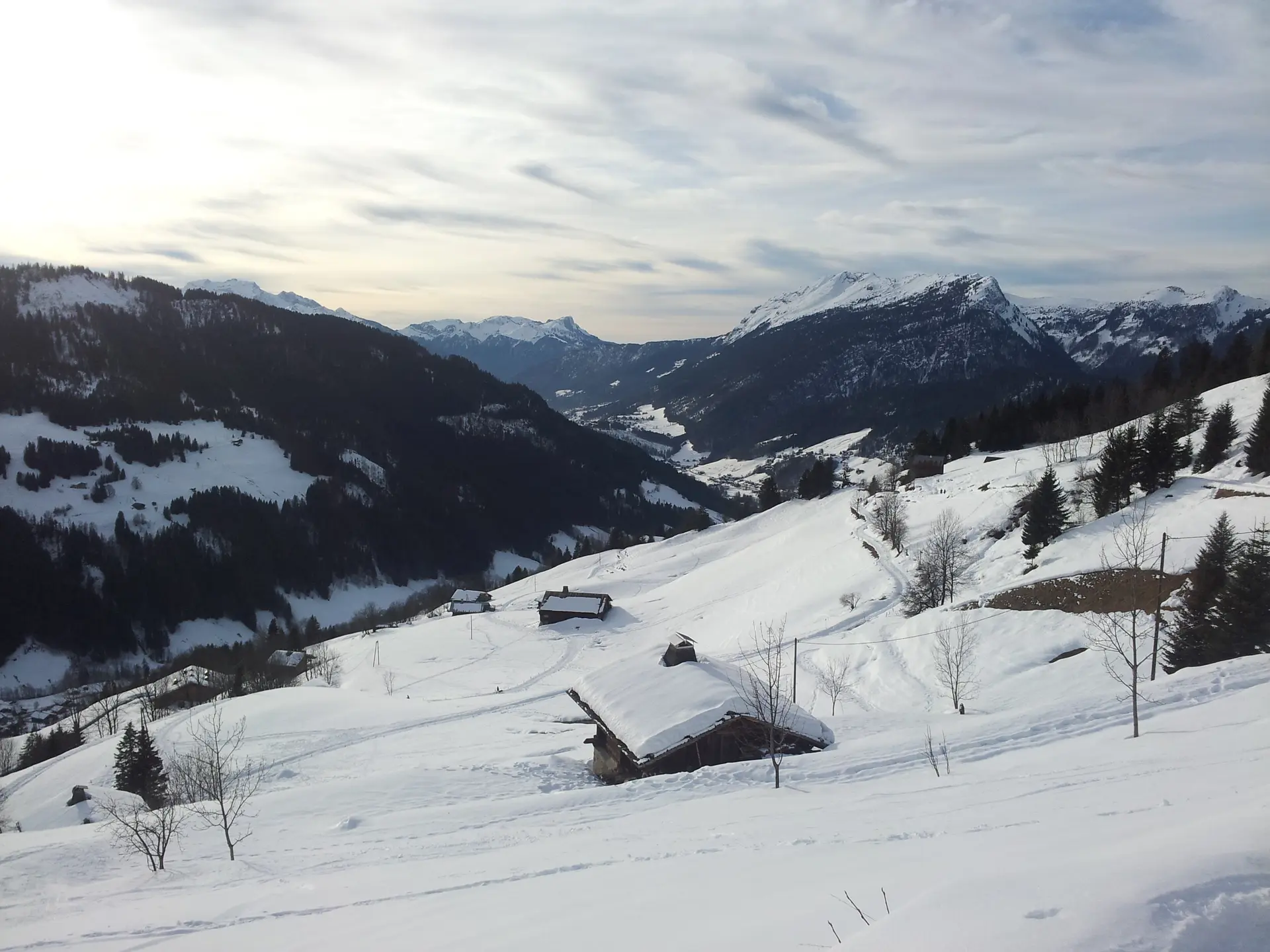 Sentiers raquettes au Grand-Bornand 21 : la balcon des Aravis