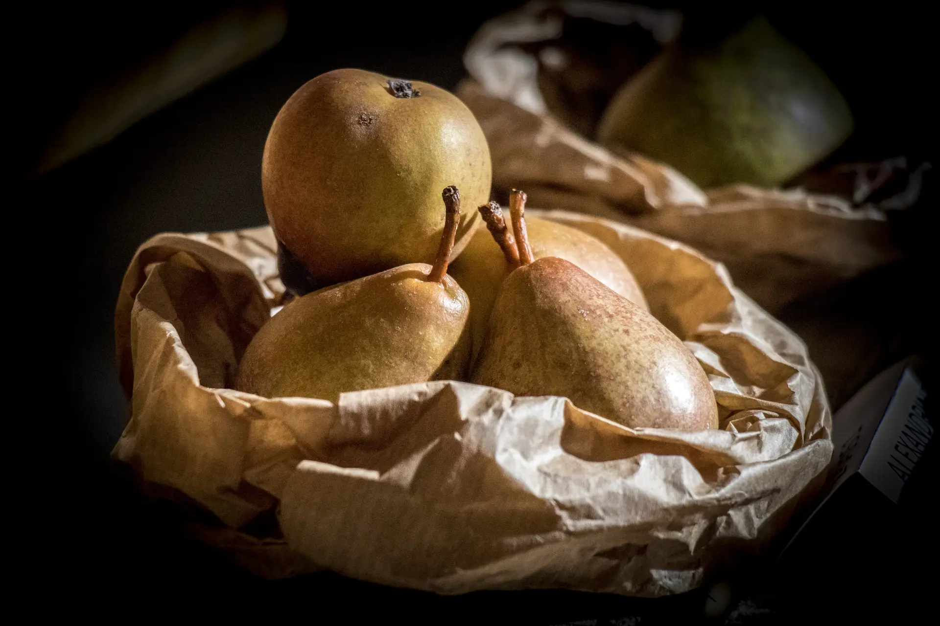 Exposition de variété anciennes de fruits