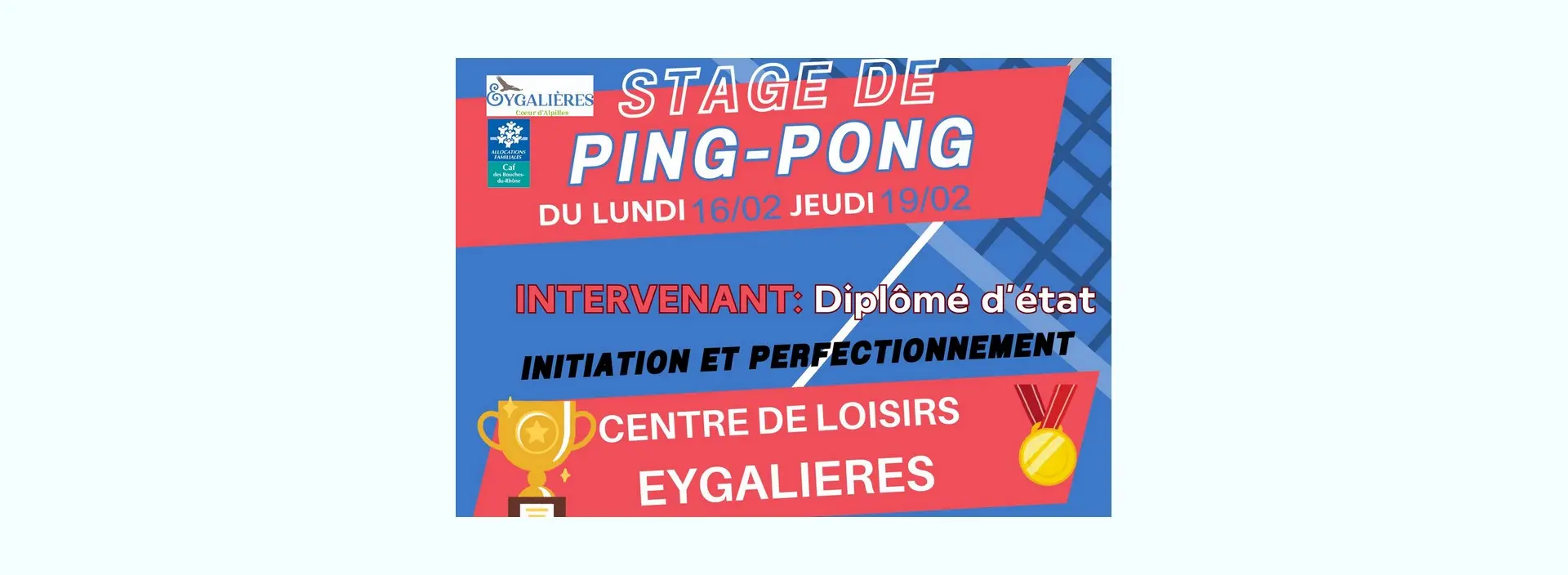 Thumbnail Introduction and improvement in table tennis in Eygalières 16.02 to 19.02.26