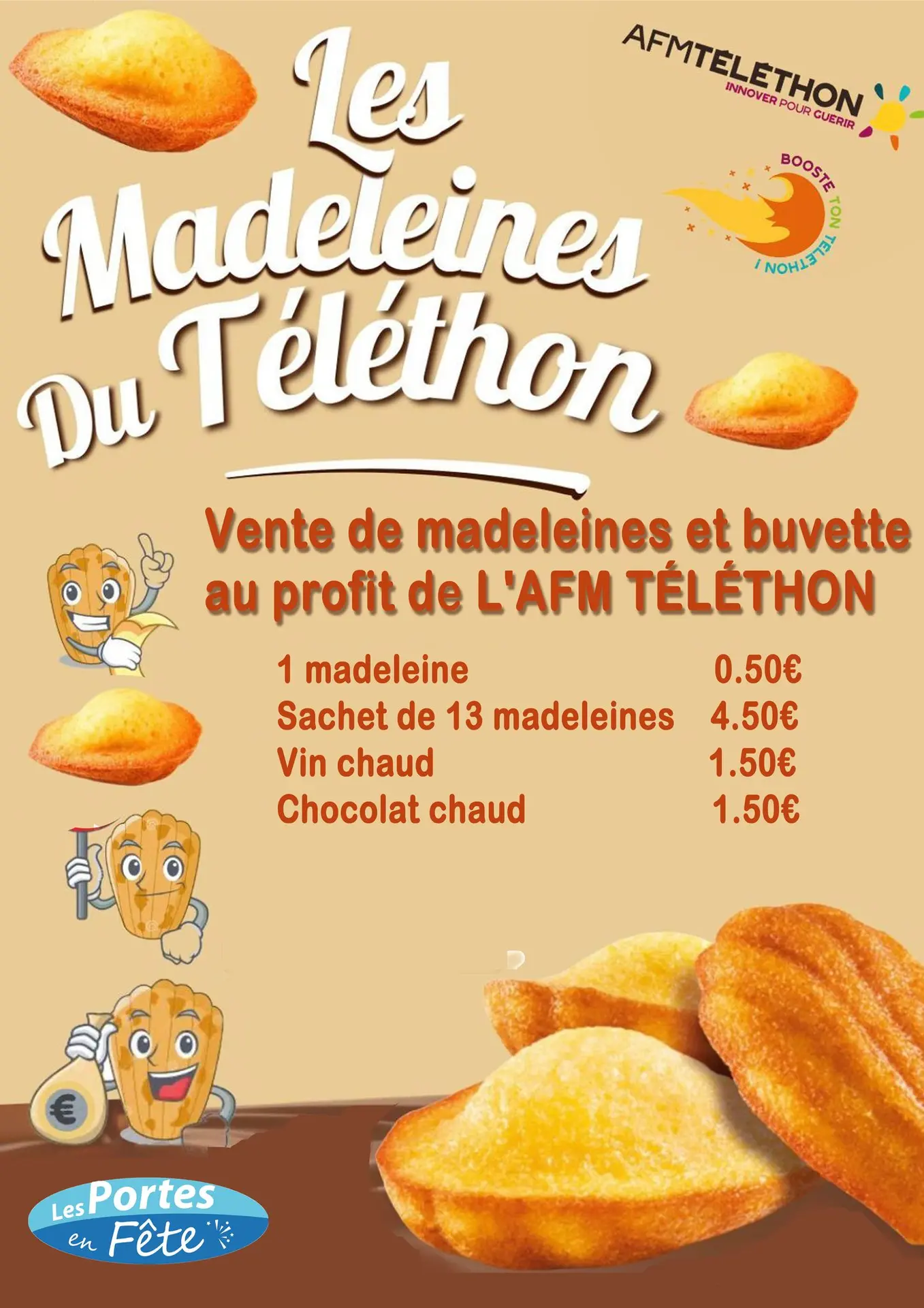Vente de madeleines