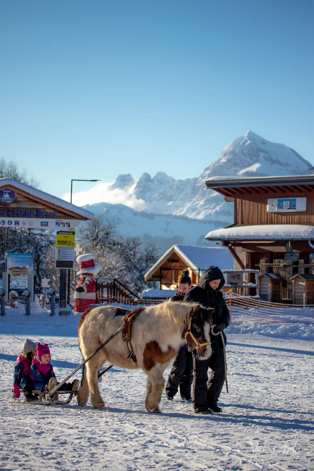 Poney Luge à Notre Dame de Bellecombe