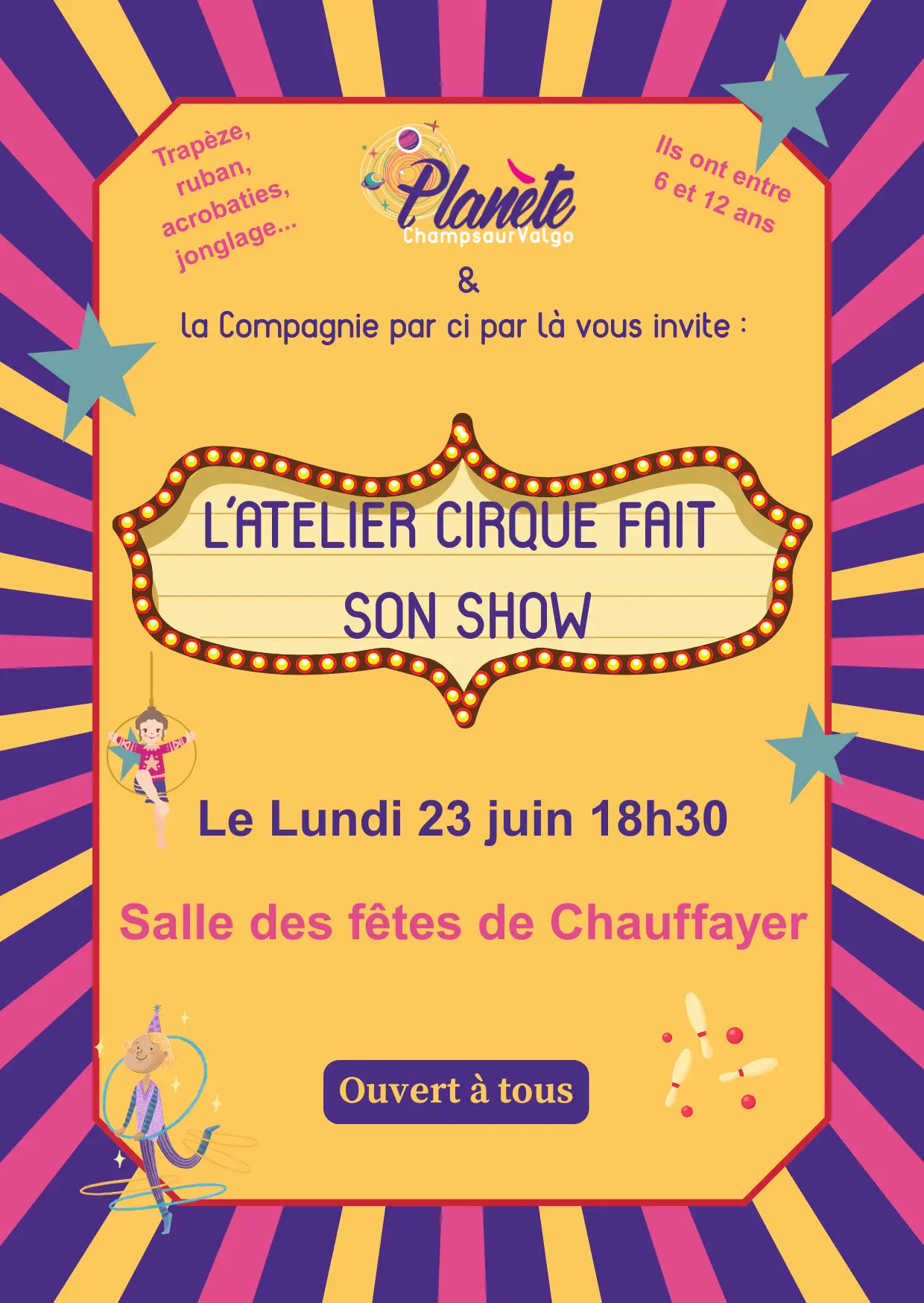 Spectacle de cirque des enfants !