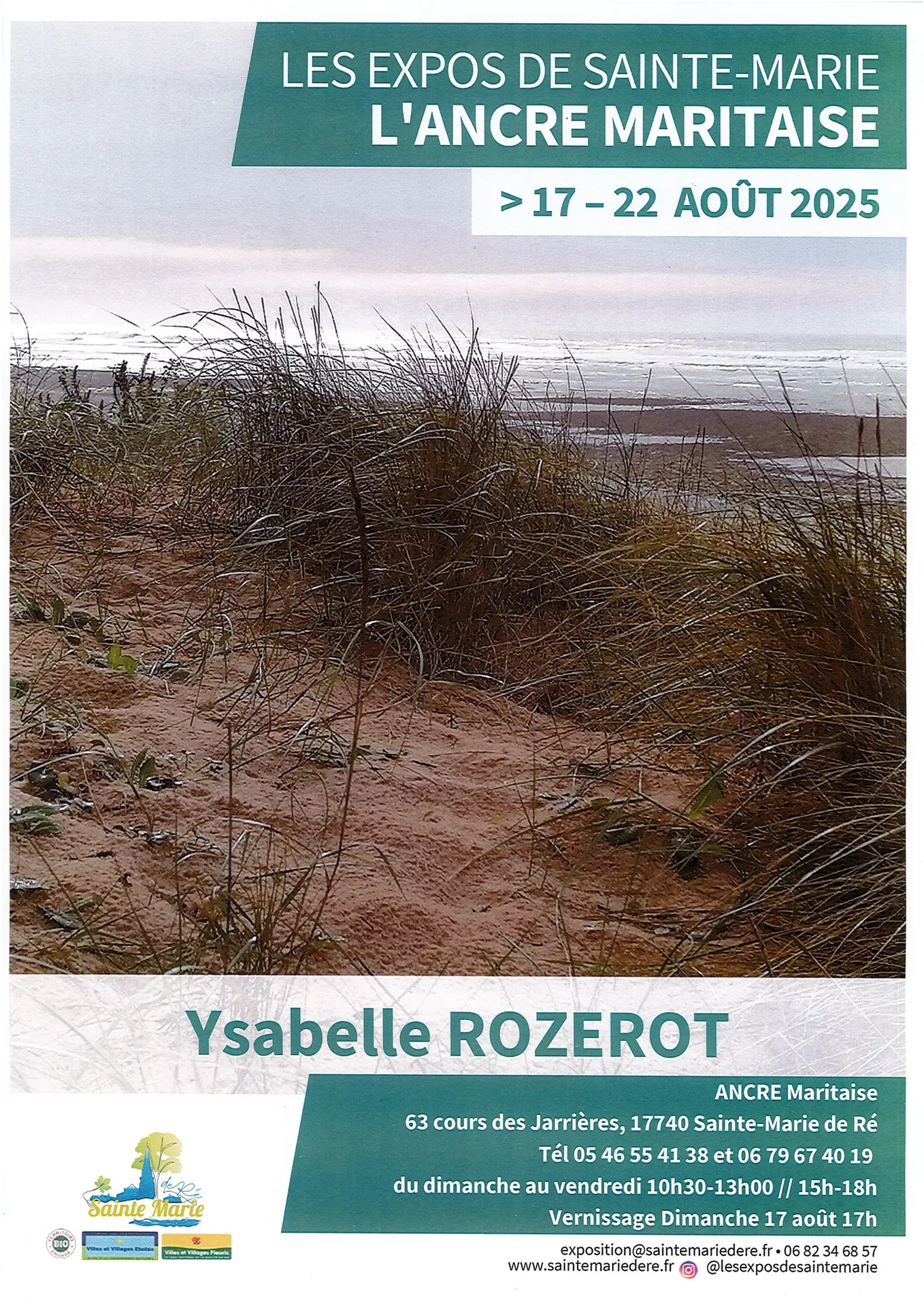 Exposition d'Ysabelle ROZEROT à L'ANCRE Maritaise_Sainte-Marie-de-Ré