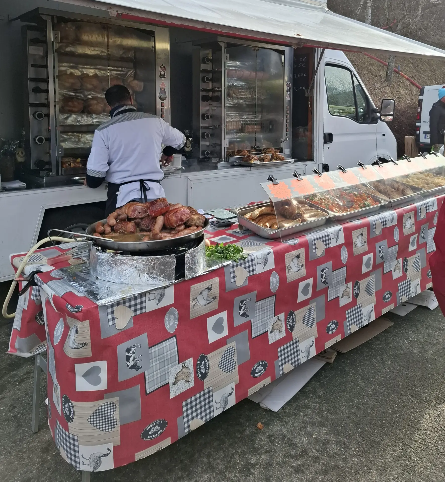 Marché  de Châtel en hiver