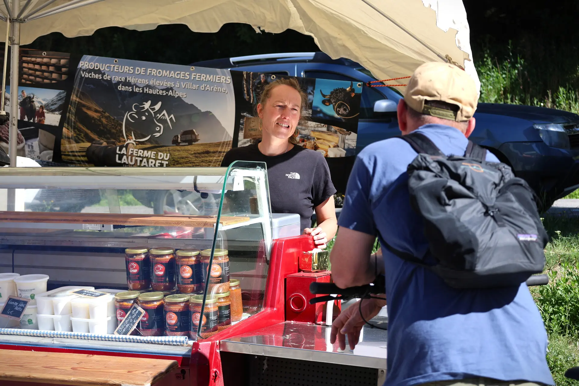 Au marché de la Grave, retrouvez les produits de la ferme de Lautaret