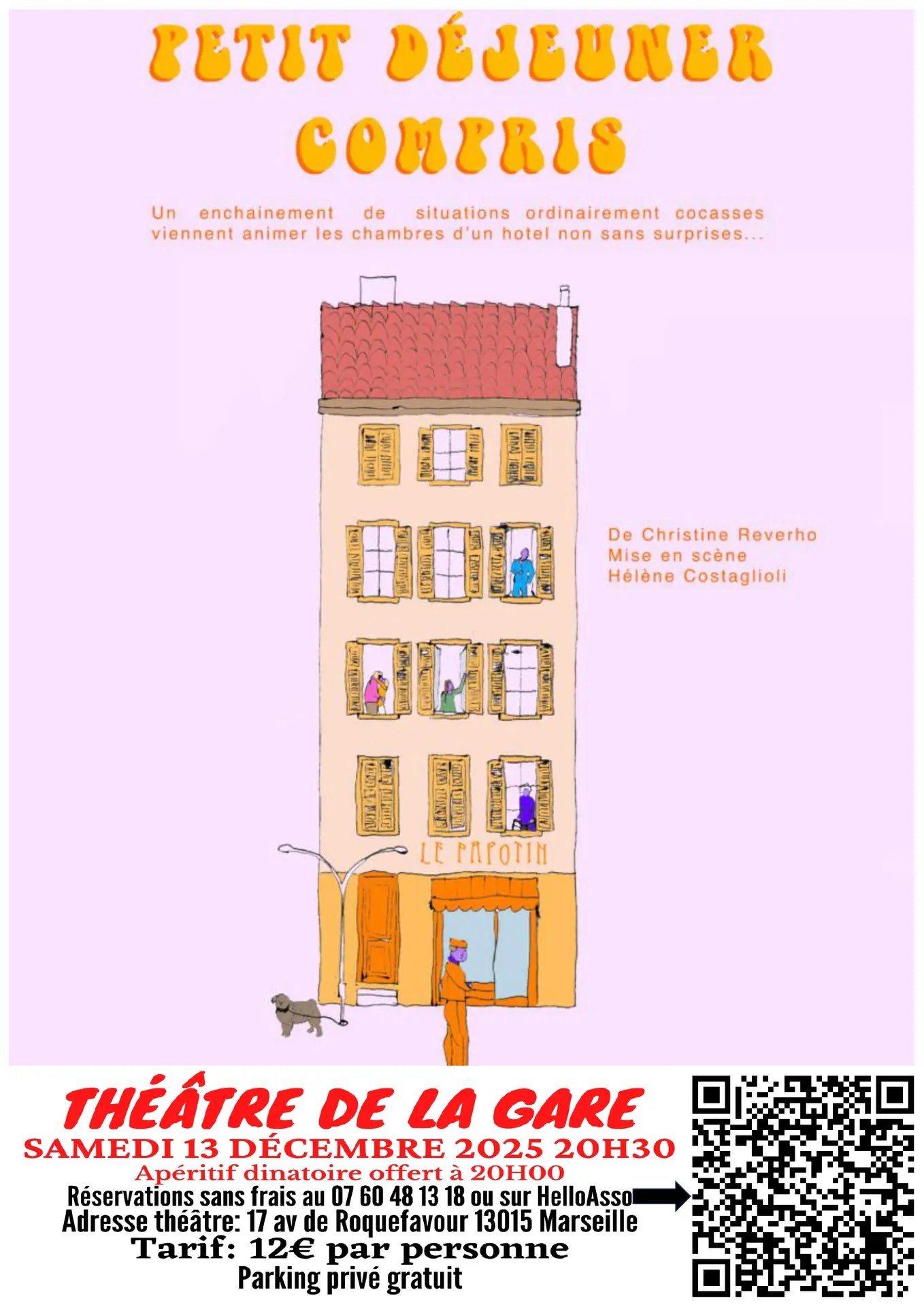 affiche coloré d'un immeuble