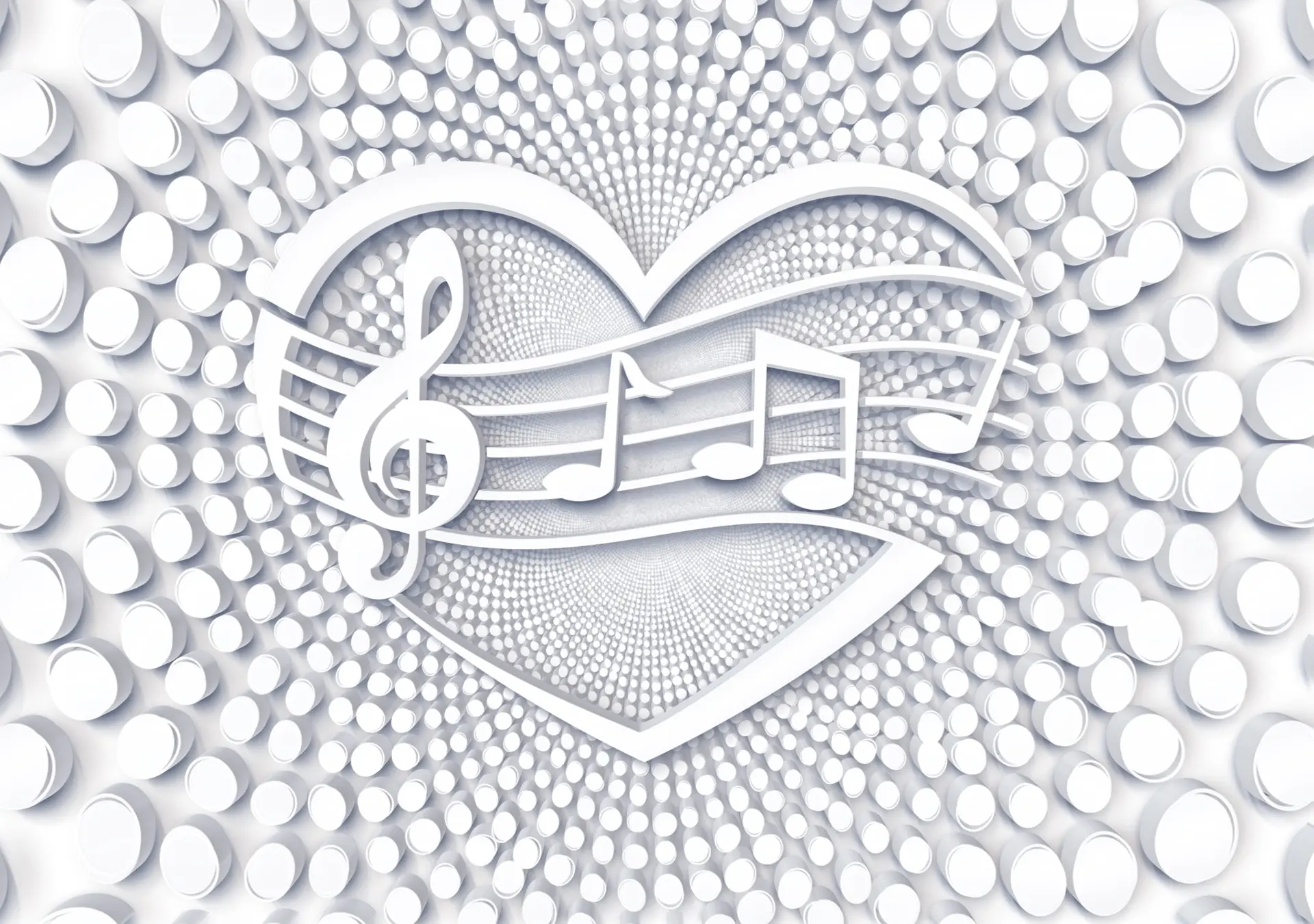 Image montrant une partition de musique avec un coeur en dessin autour