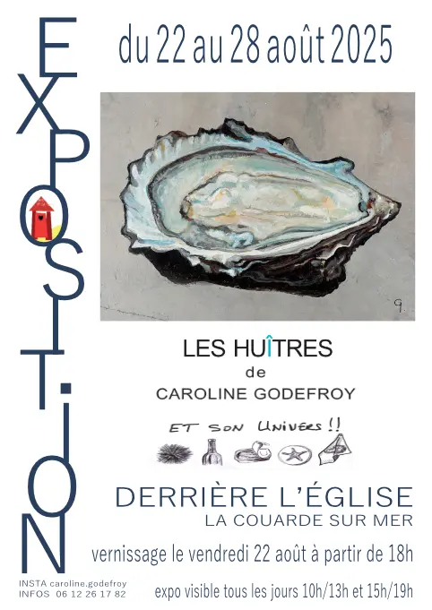 Exposition :  Les huîtres de Caroline Godefroy_La Couarde-sur-Mer