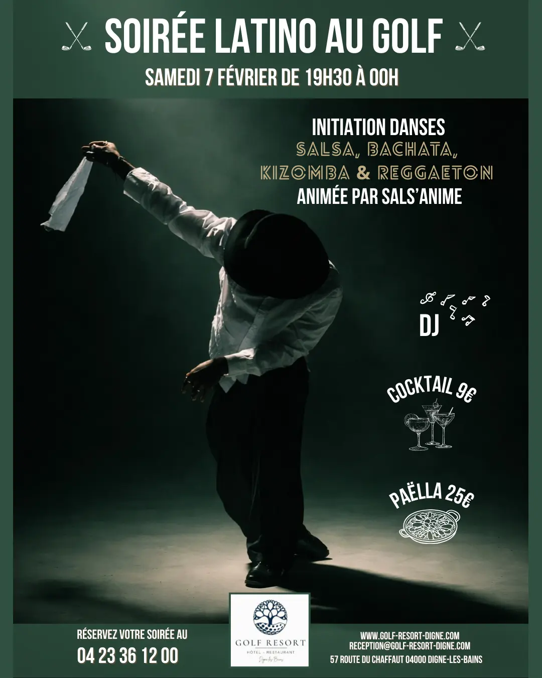 Affiche de la soirée