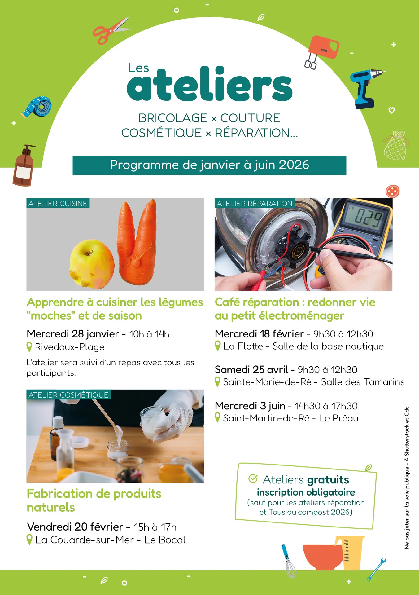 Atelier cuisine - Les ateliers CDC_Rivedoux-Plage
