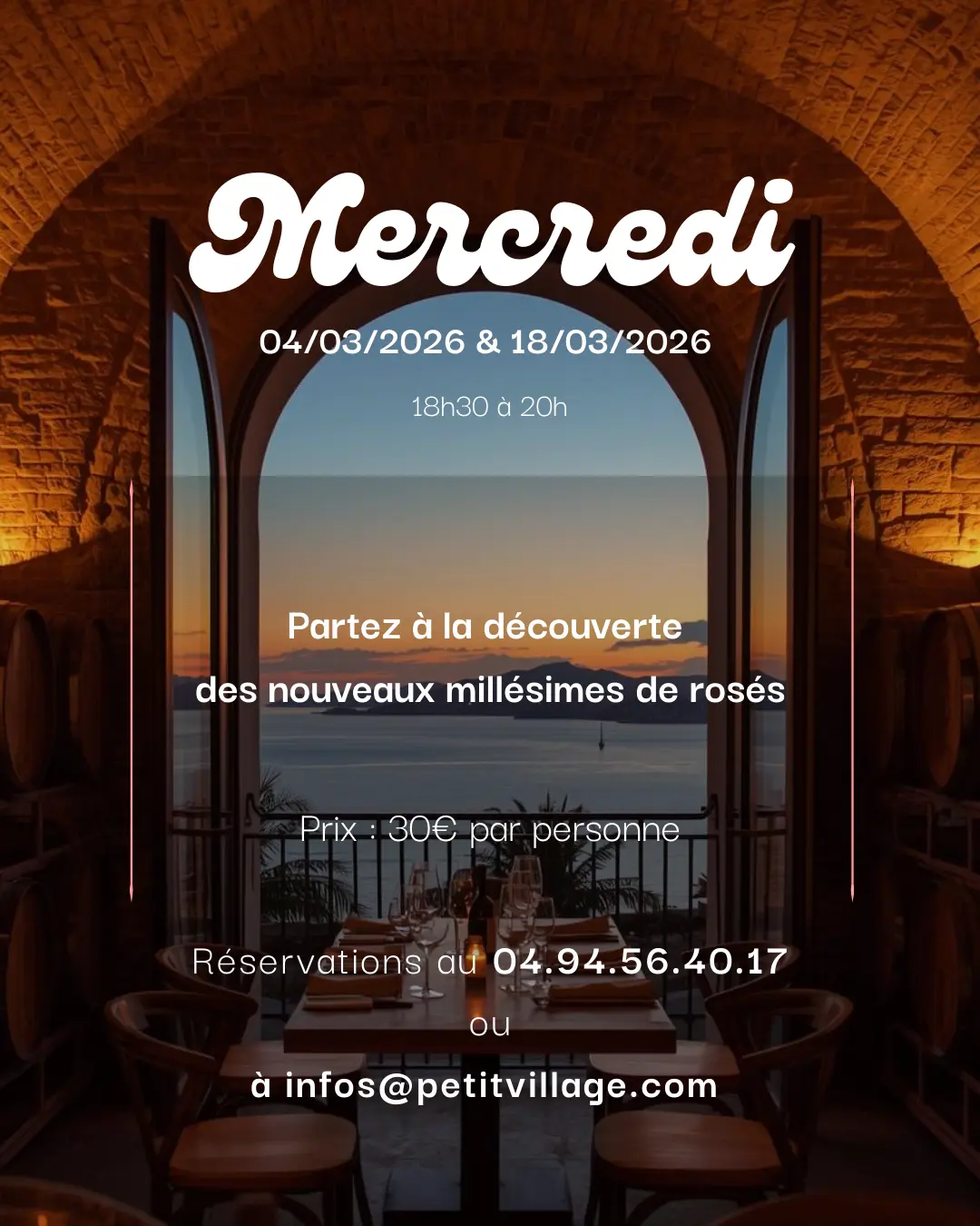 Wine Club - Nouveaux millésimes de rosés