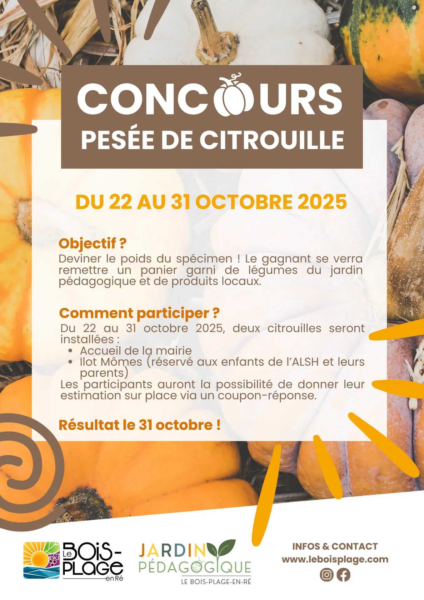 Concours pesée de citrouille