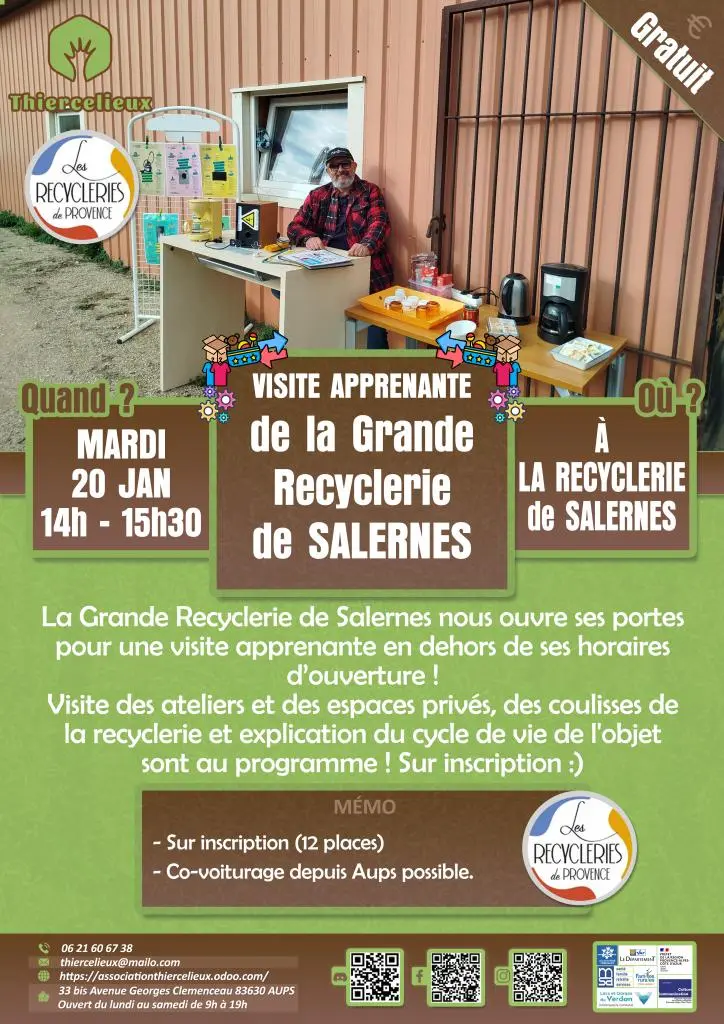 Visite de la recyclerie de Salernes