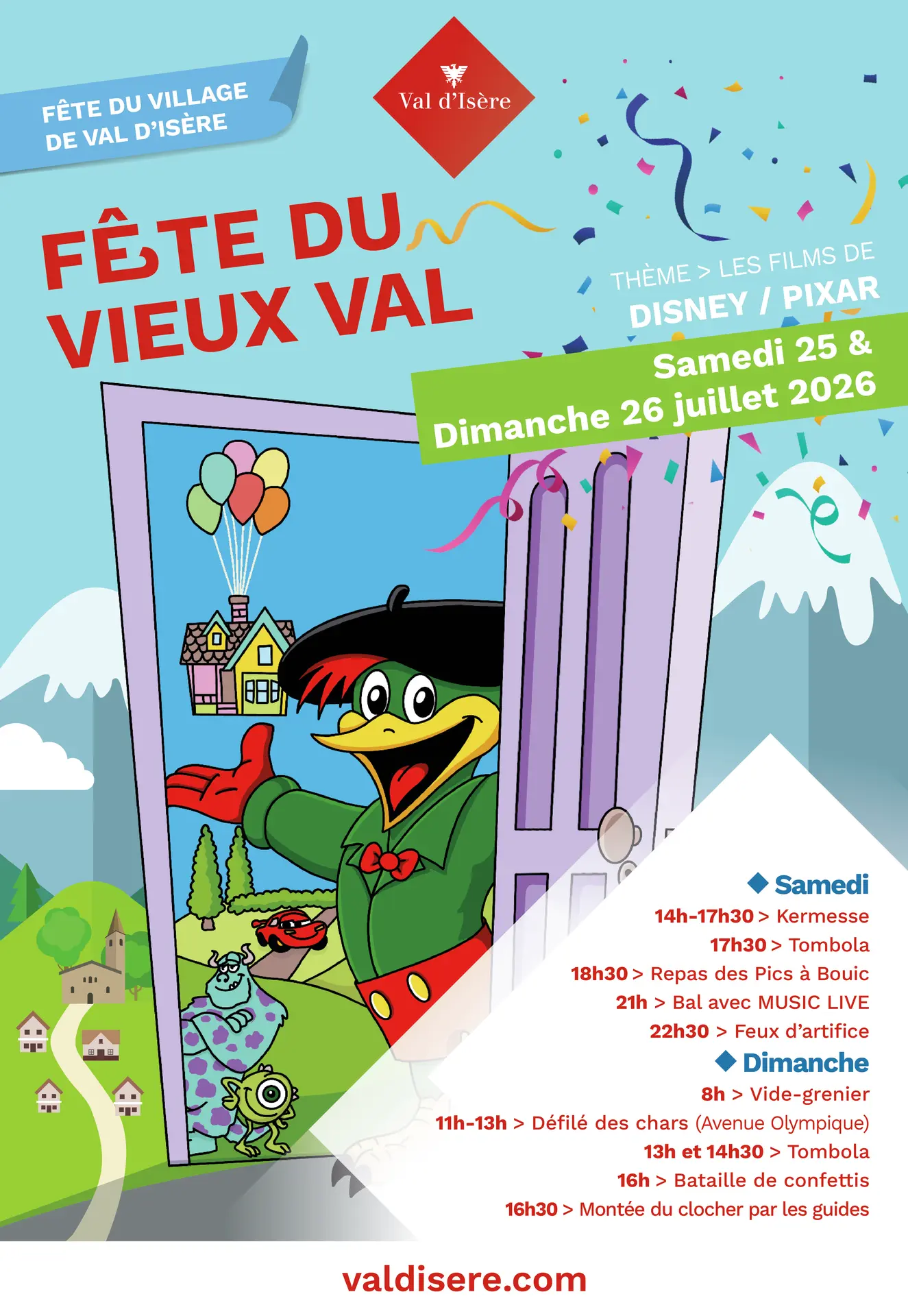 Poster for the Fête du Vieux Val event