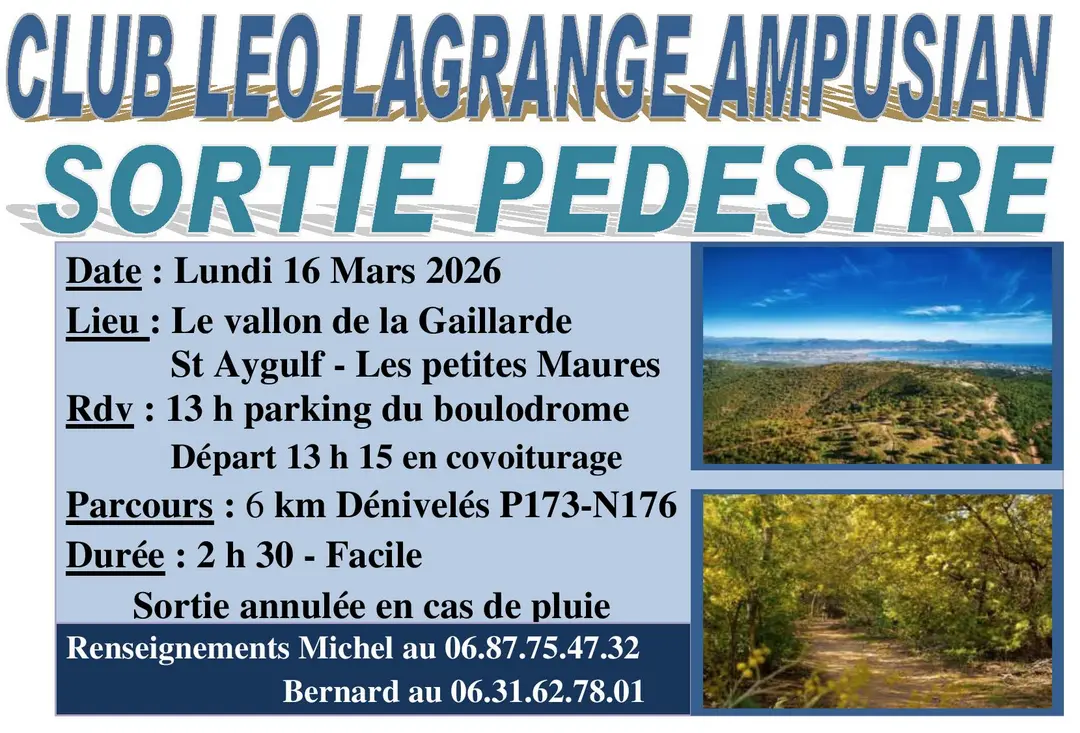 Sortie Pedestre 16 mars_Ampus