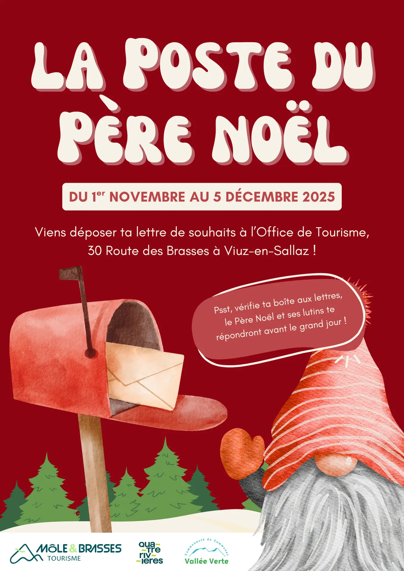 Visuel Poste du Père Noël par Môle & Brasses Tourisme