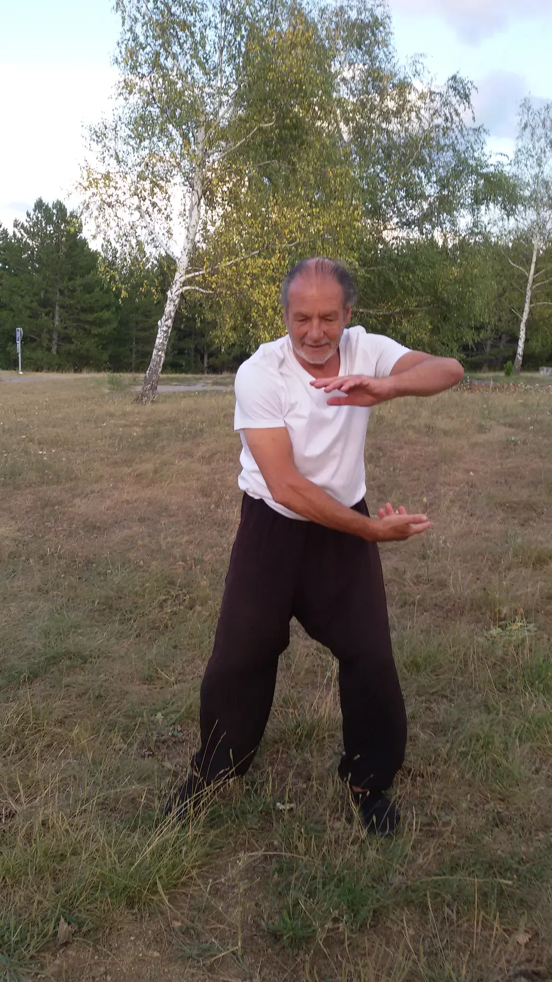 Exemple de gestuelle énergétique et respiratoire