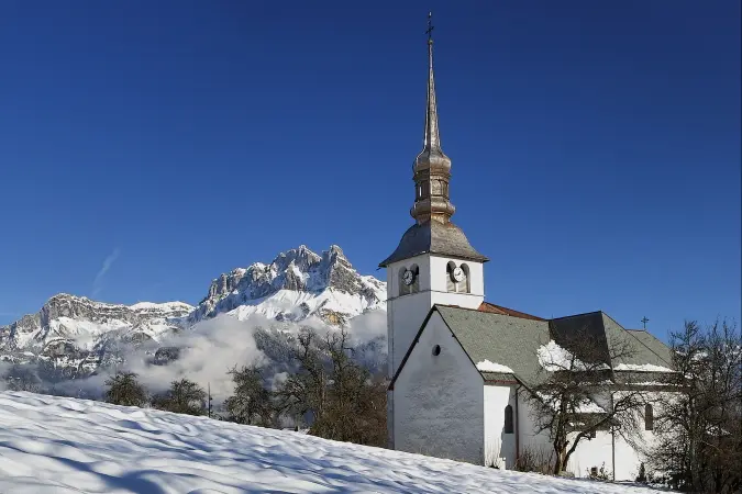 Eglise en hiver