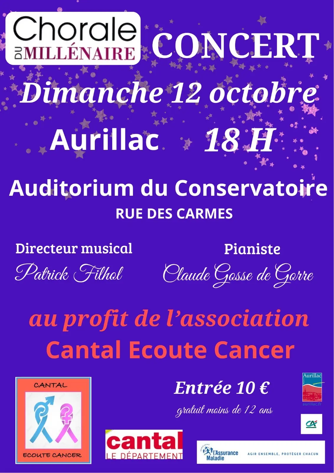 Concert caritatif Chorale du Millénaire
