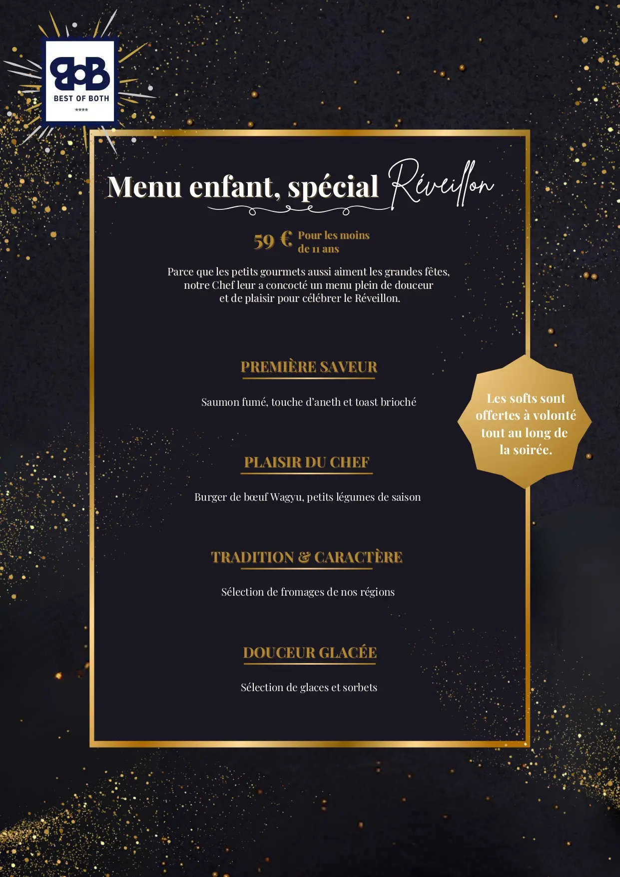 Menu un goût de fête pour le Réveillon