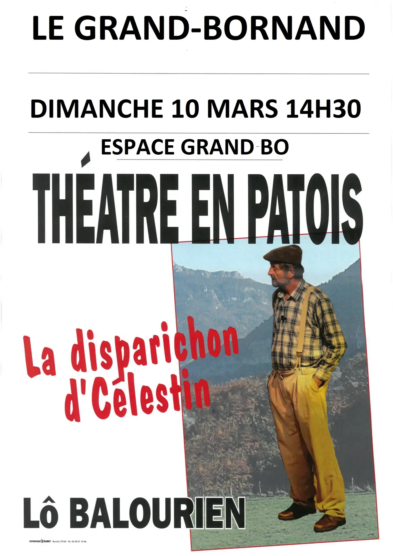 Représentation théâtrale patoisant