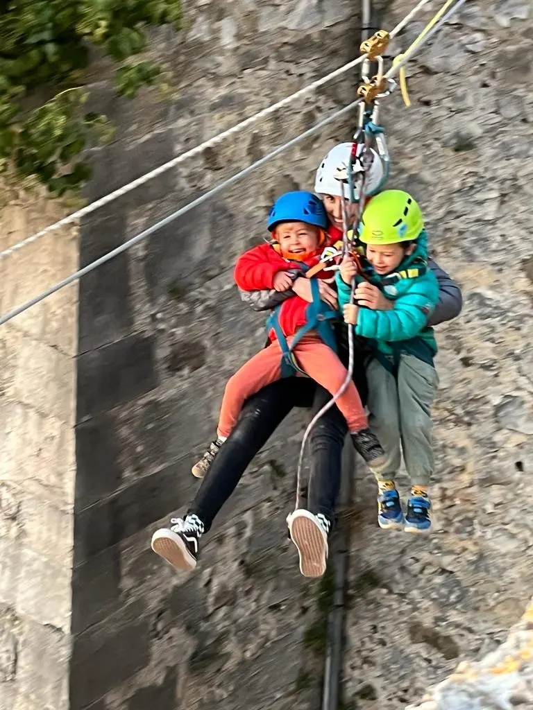 Tyrolienne géante sur les remparts