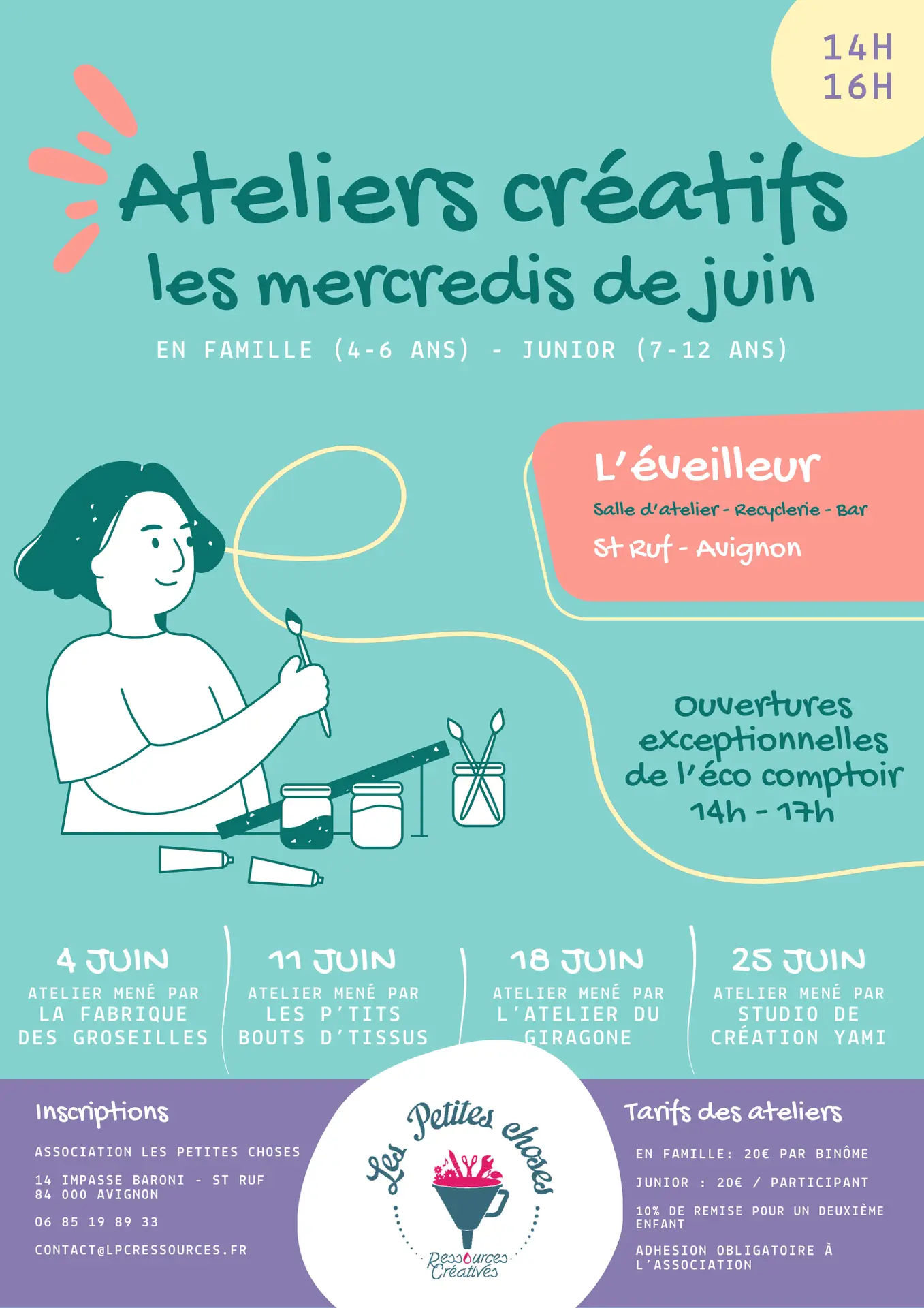 Les petites choses - Ateliers de juin