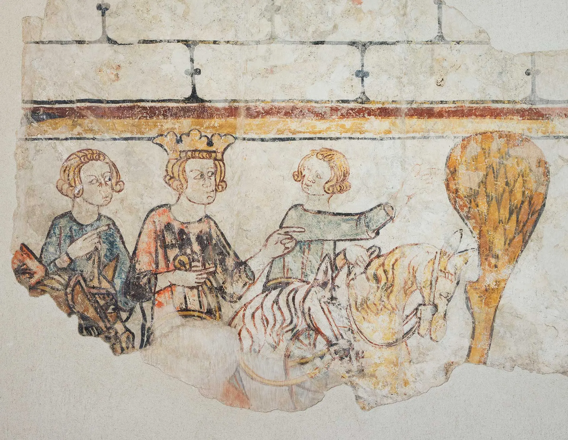 Peintures murales de Cruet (14e siècle), Musée Savoisien