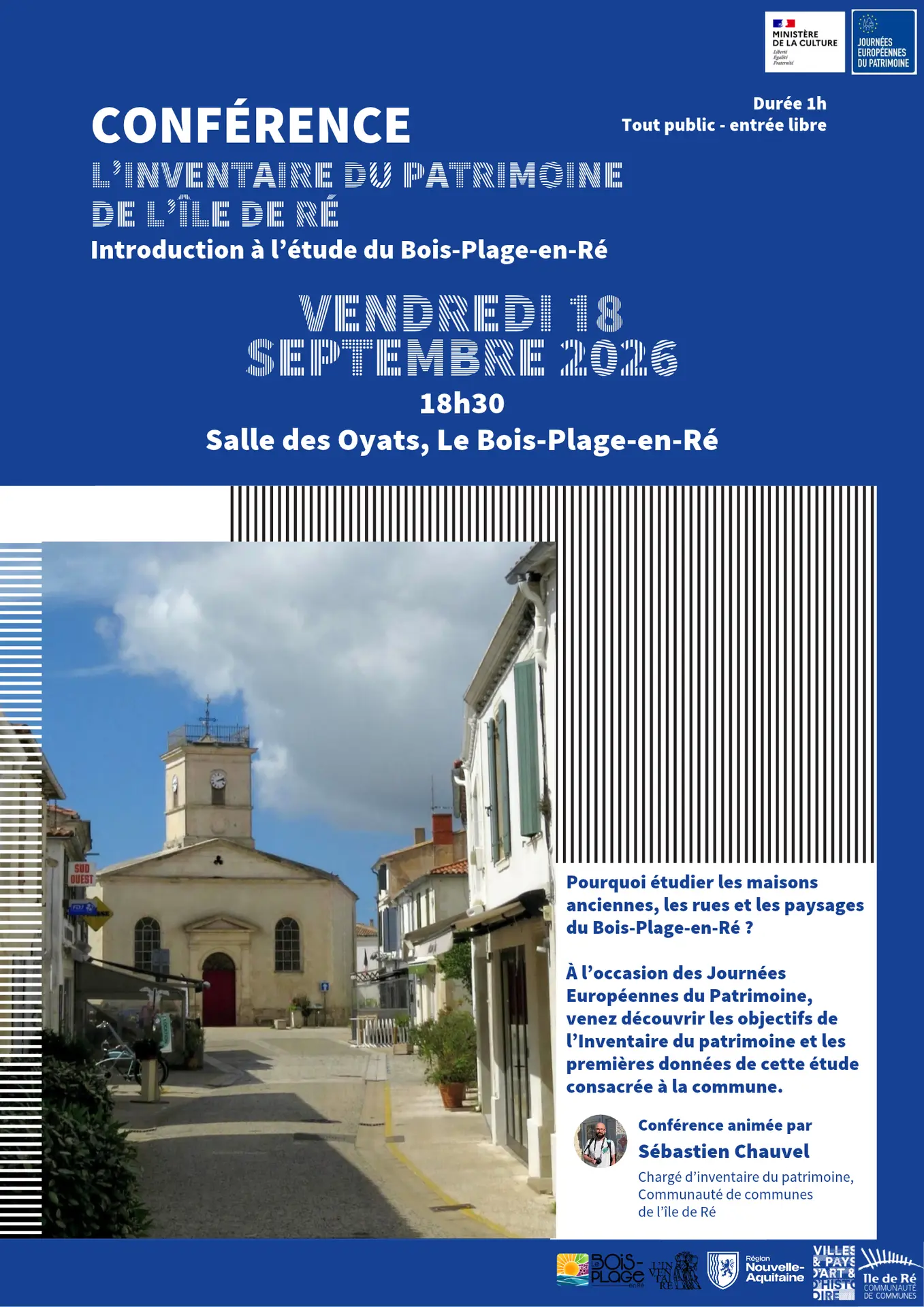 [Lecture] The Île de Ré Heritage Inventory: An Introduction to the Study of Bois-Plage-en-Ré