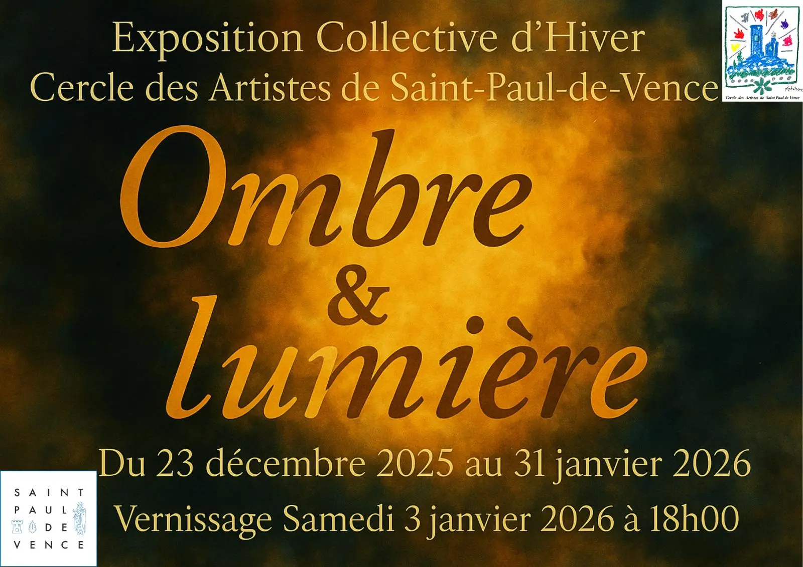 Exposition collective OMBRE et LUMIÈRE_Saint-Paul-de-Vence