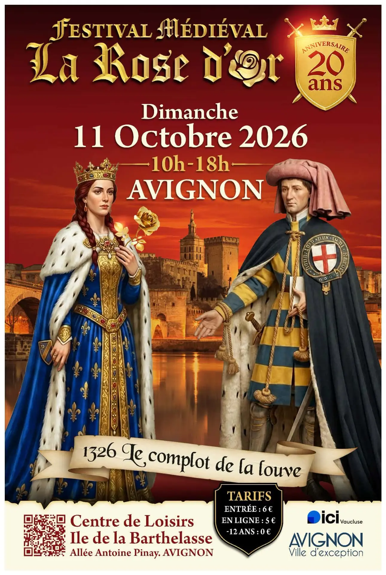 Festival médiéval de la Rose d'Or - 1326 Le complot de la louve_Avignon