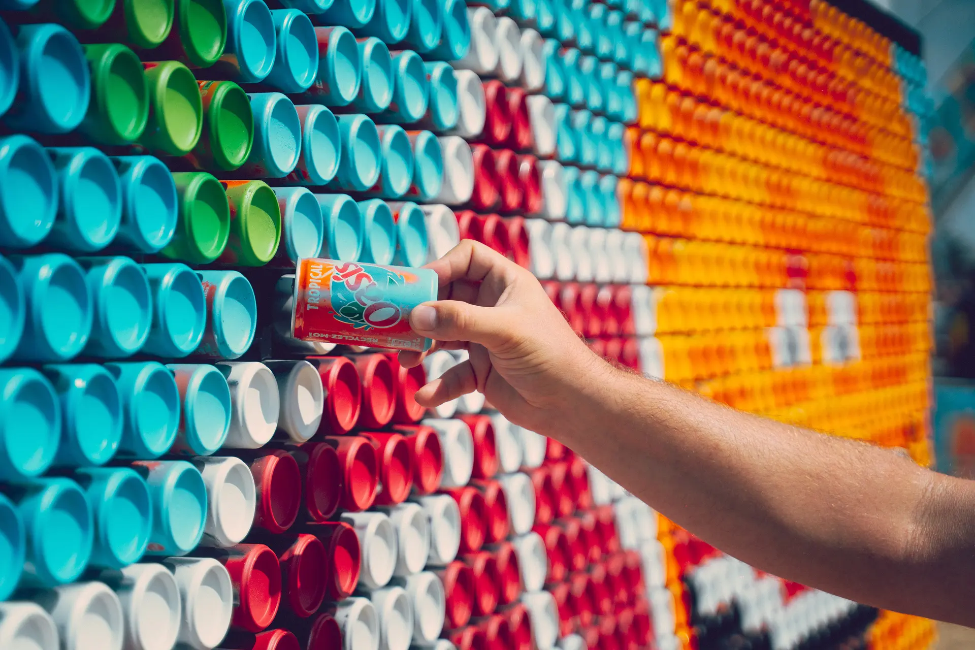 Animation PixelCan spécial Street Art à la Giettaz